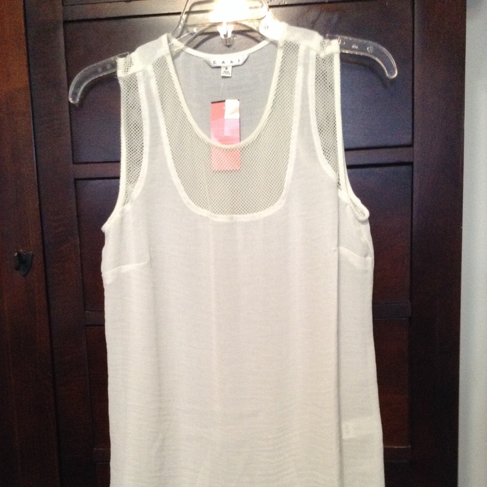 Cabi Mesh Trim Tank NWT size small
